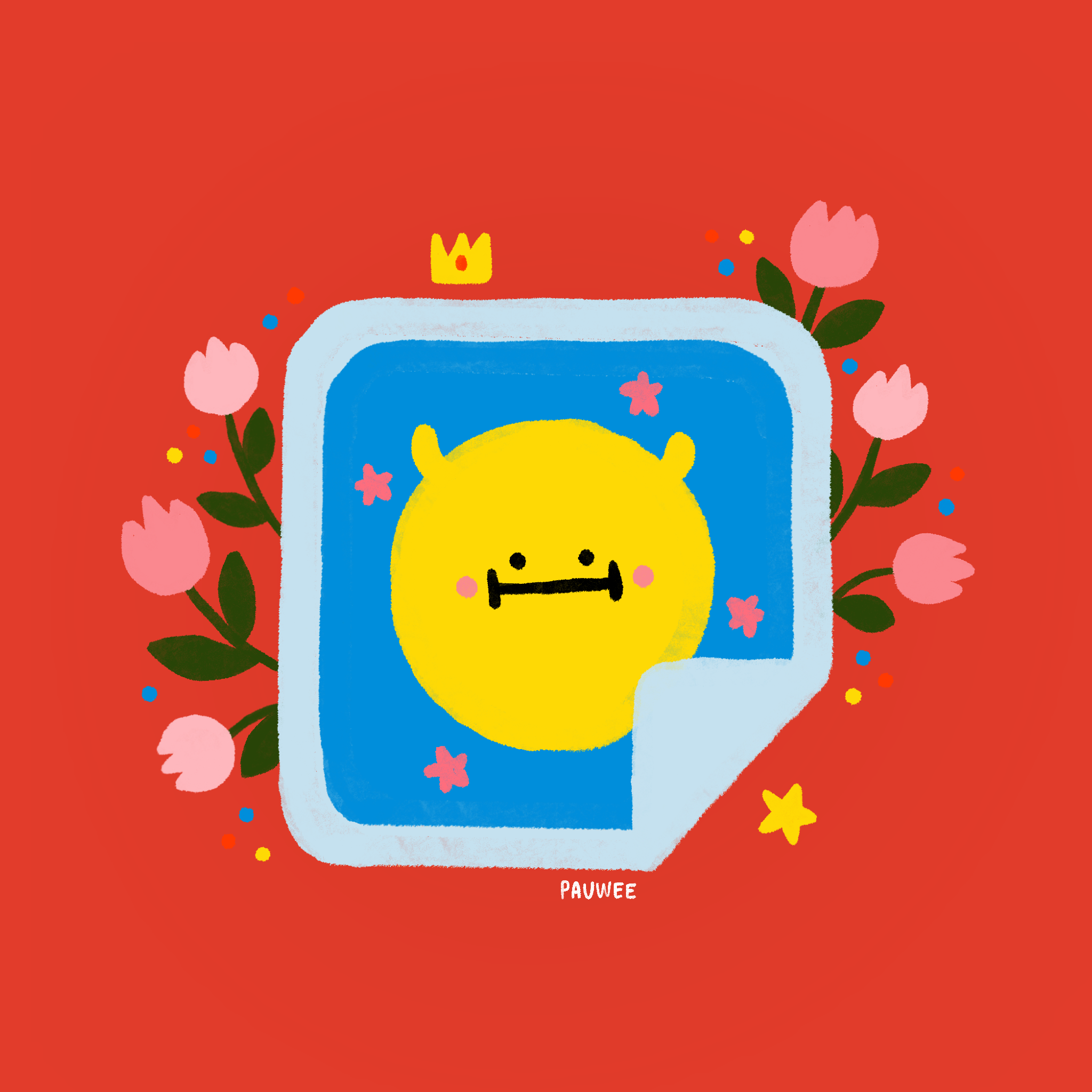 Instagram icon with unique artistic style